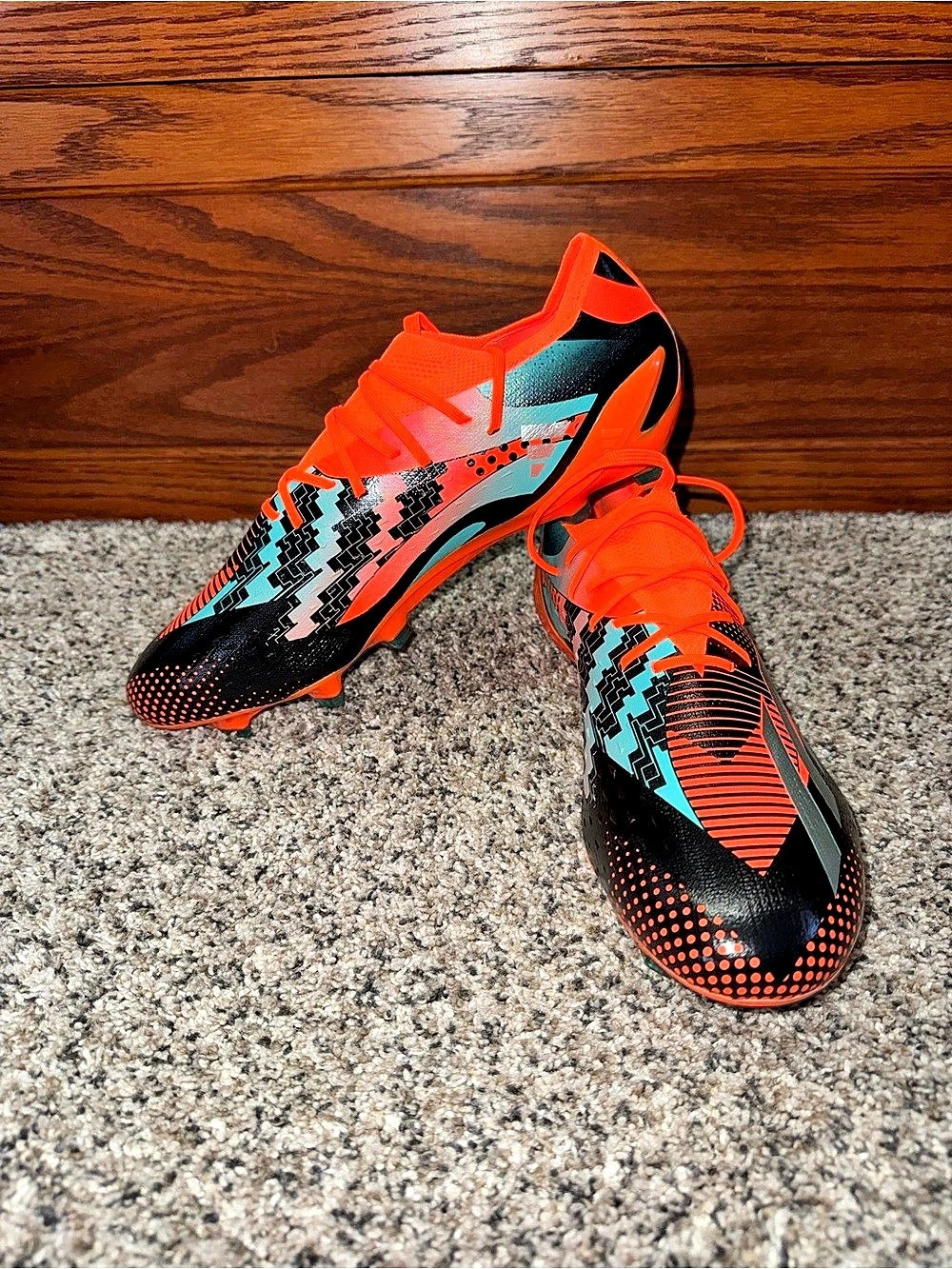 adidas X Speedportal Messi 1.5 FG Soccer Cleats Orange Black US 9.5 NWT